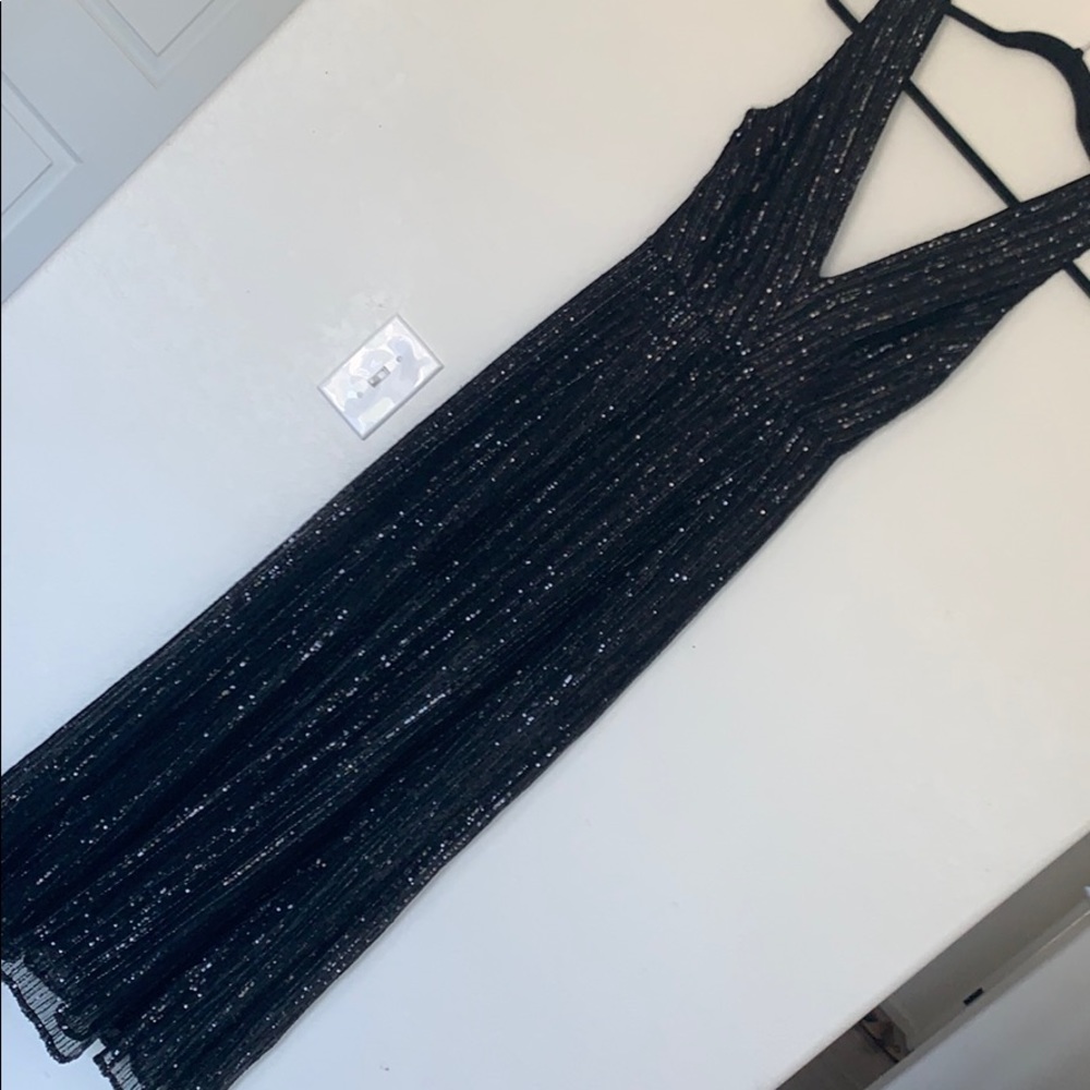NWT Bb Dakota RSVP black sequin dress